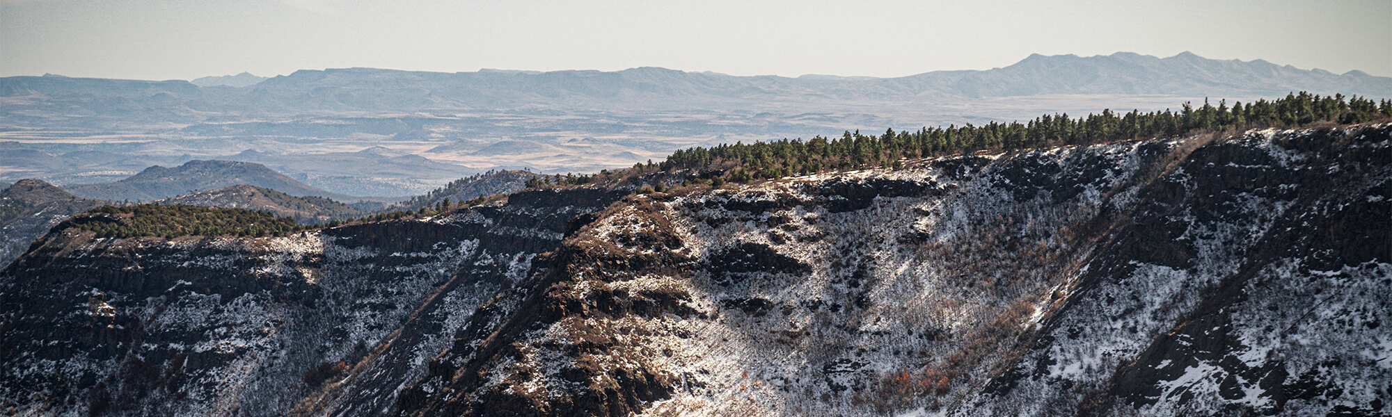 View of the top of a mine near Fernie, BC.